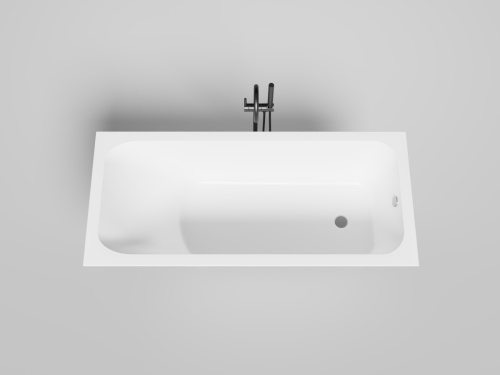 Ванна из искусственного камня Salini ORLANDA 102027M 170х75 встраиваемая прямоугольная с ножками - фото 3